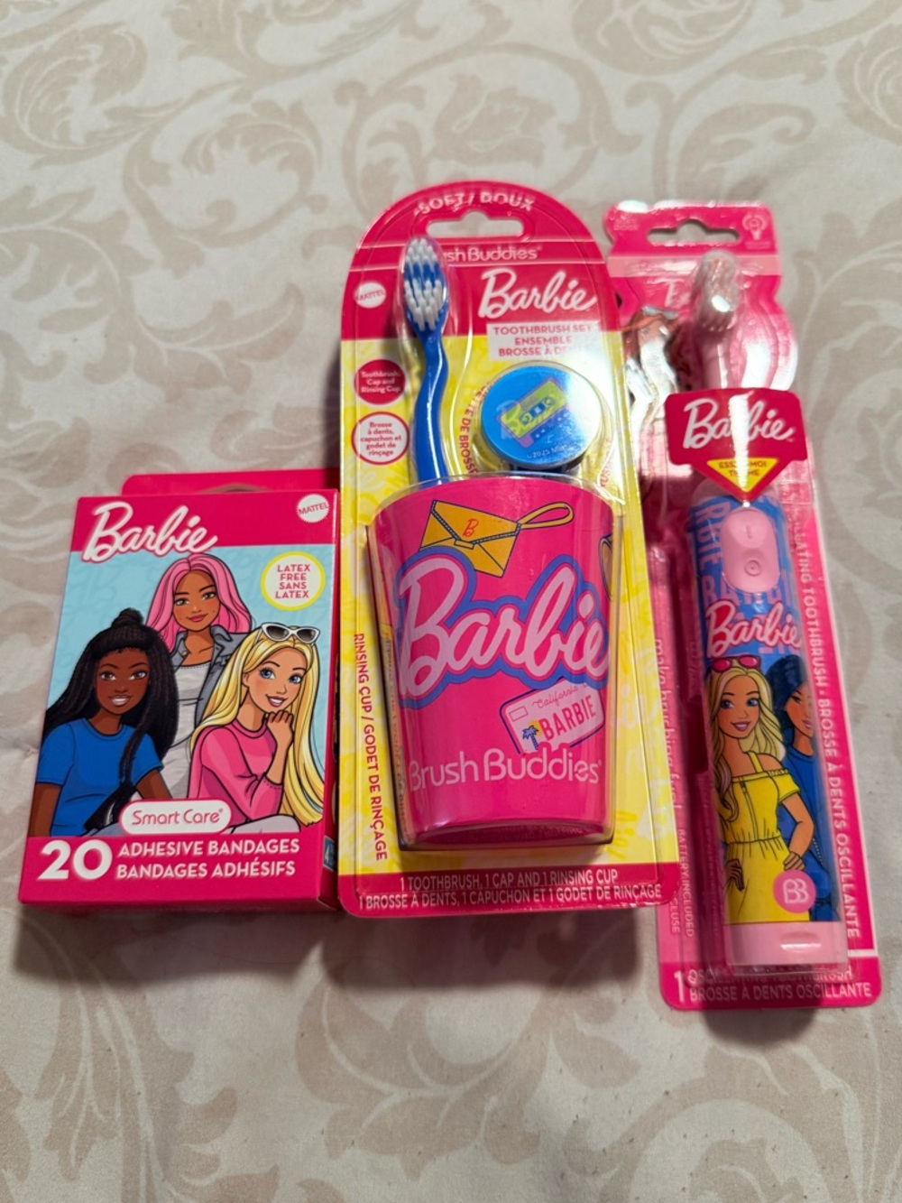 Barbie Pink Oral Care Gift Set with Cup and Toothbrush